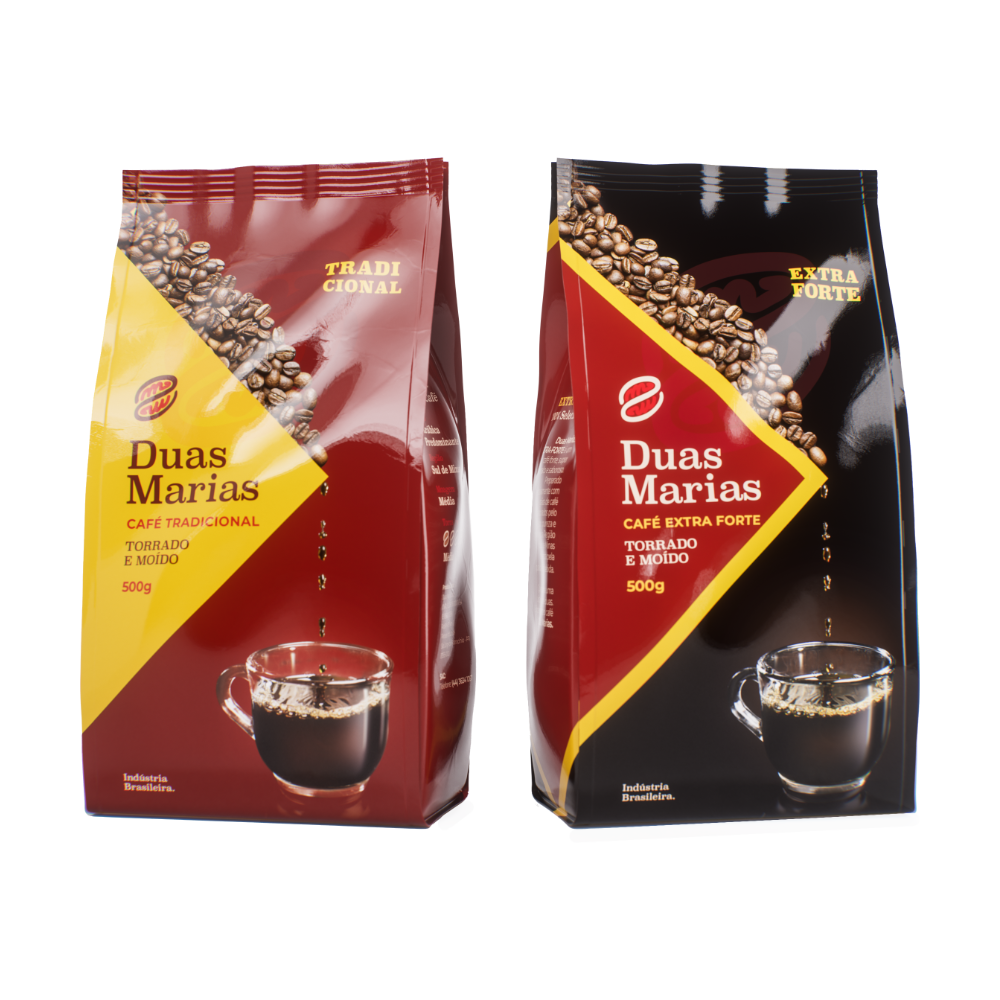 Kit Cafe Duas Marias Tradicional Extra Forte 500g